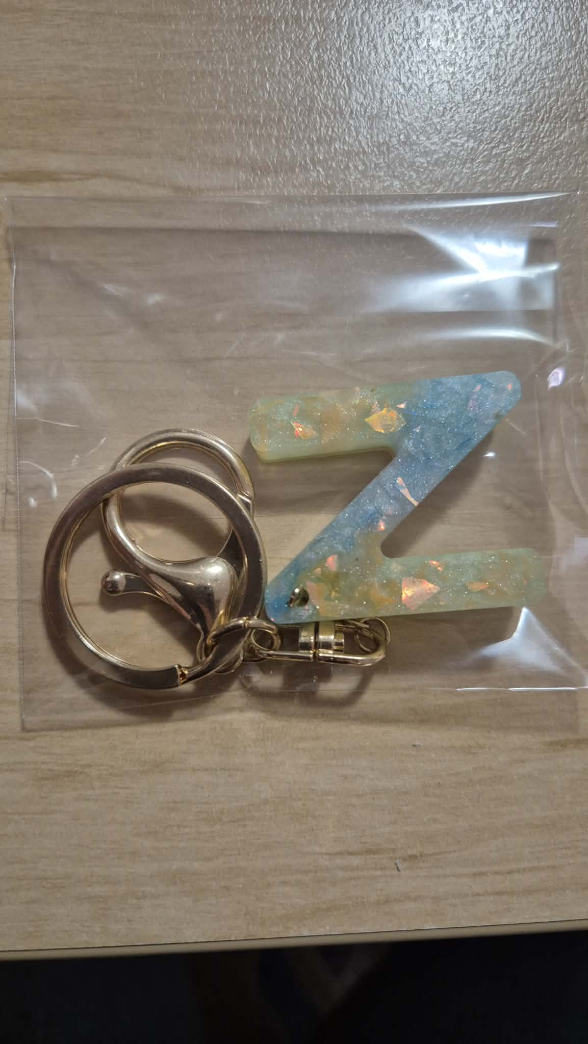 Letter N keychain