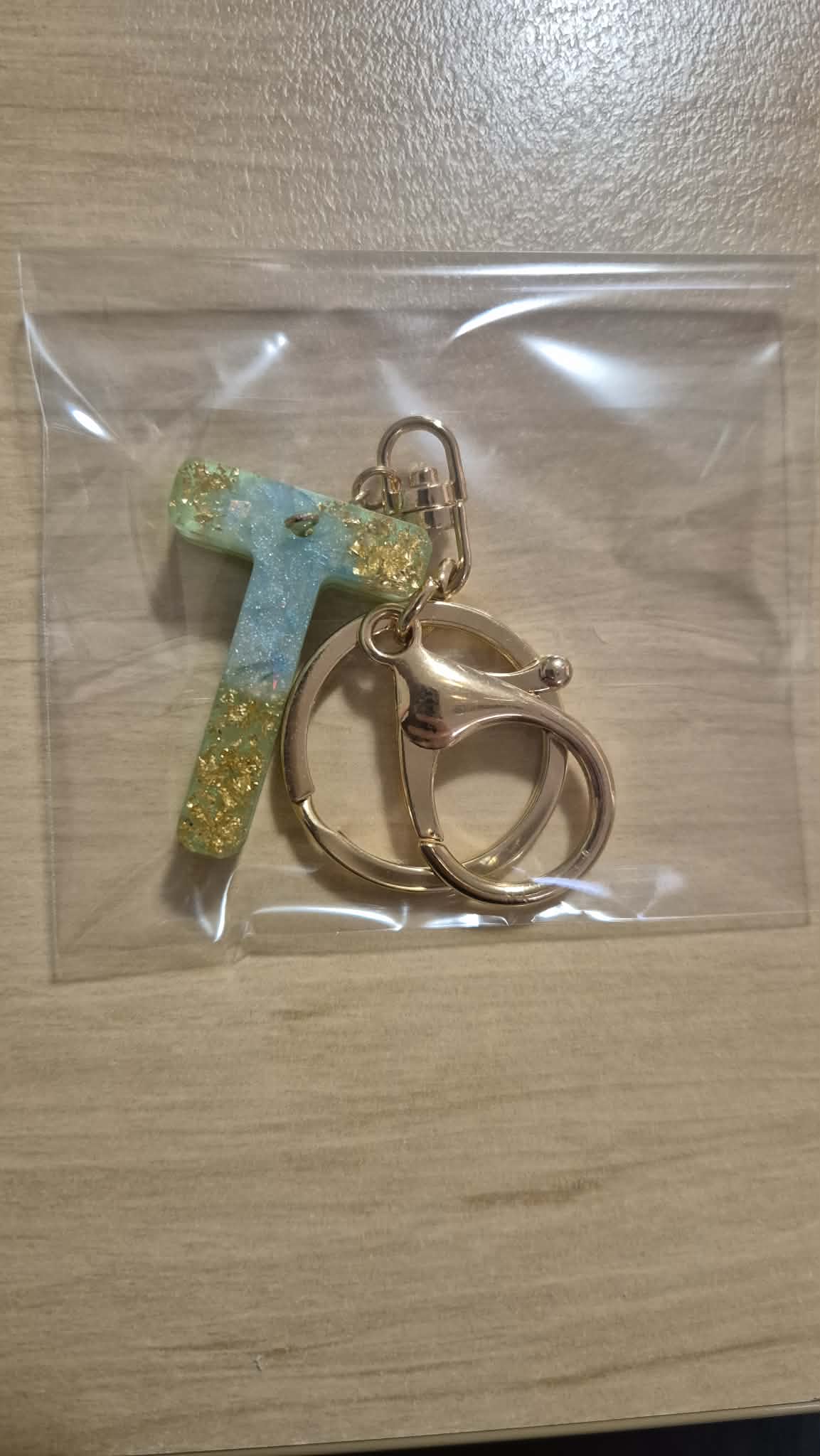 Letter T keychain