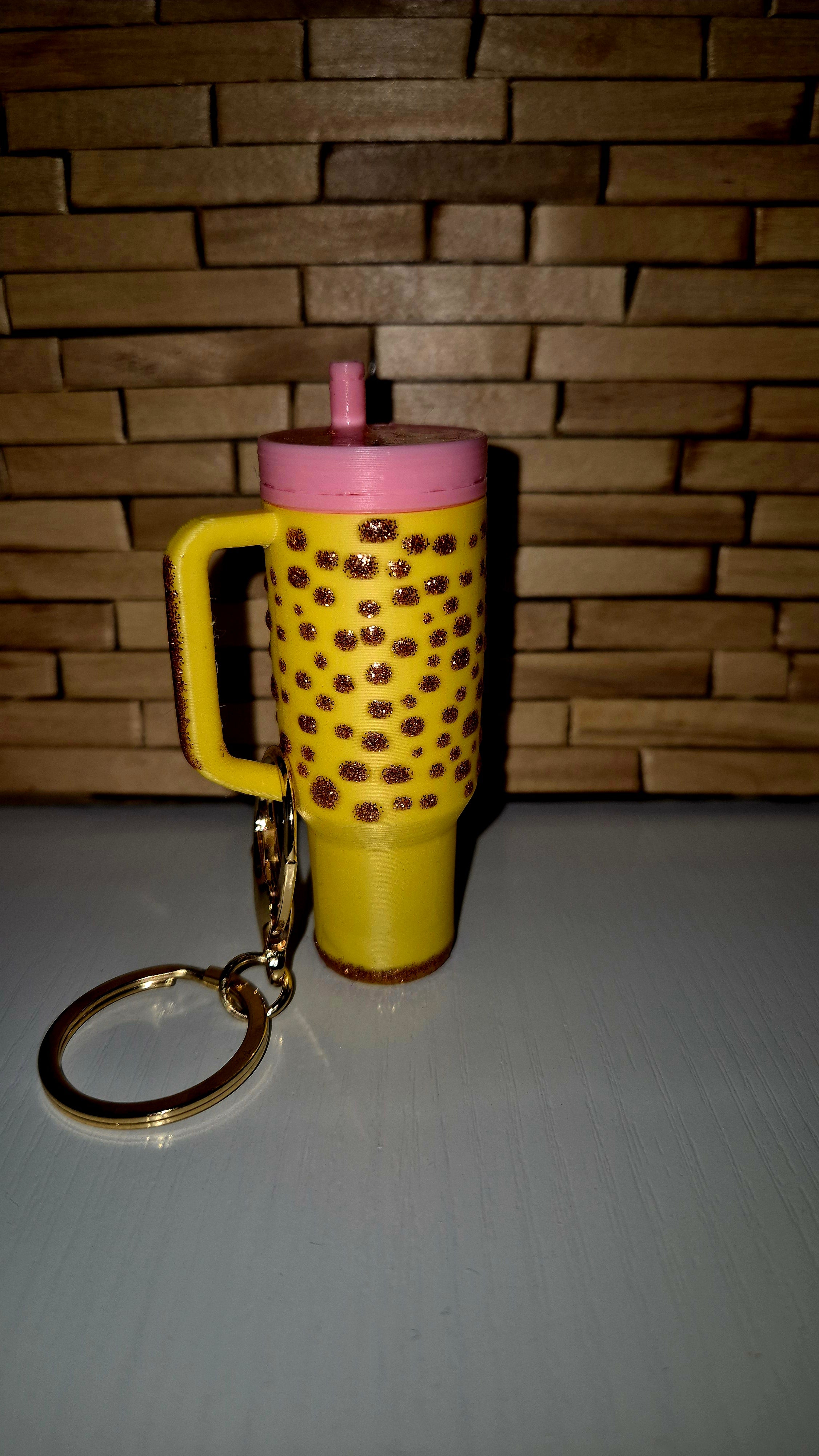Bedazzled Tumbler Keychain