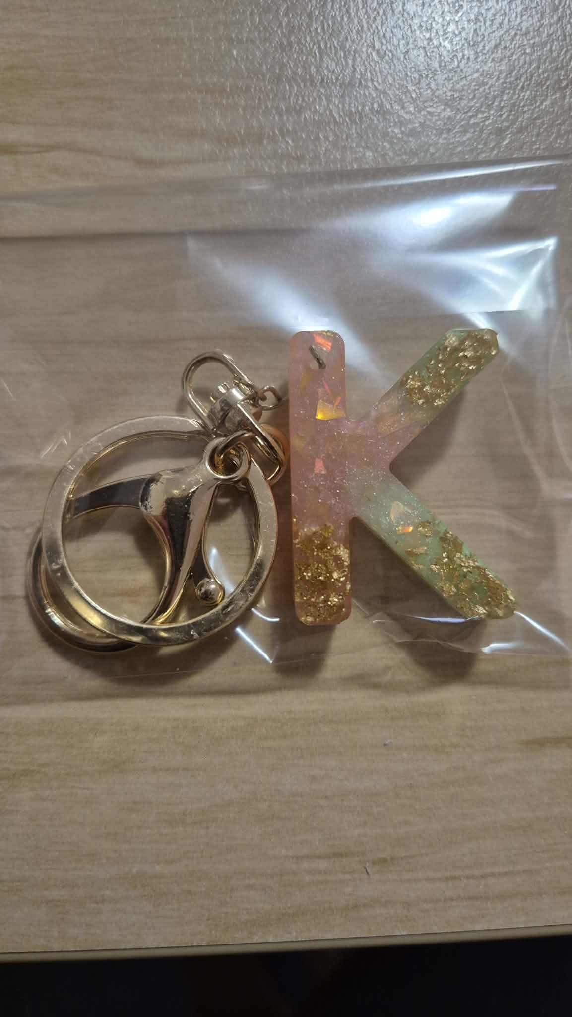 Letter K keychain